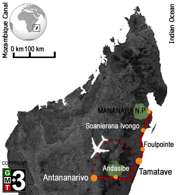 The last Aye Aye of Madagascar map